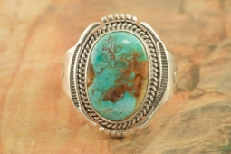 Genuine Royston Turquoise Sterling Silver Ring